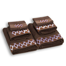 Комплект махровых полотенец Dilan, цвет коричневый, 6 шт.