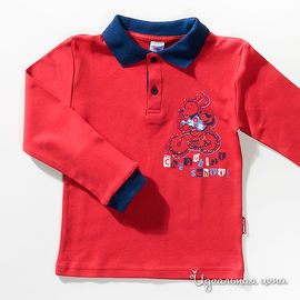 Рубашка красная с дл. рукавом для мальчика, рост 104-122 см