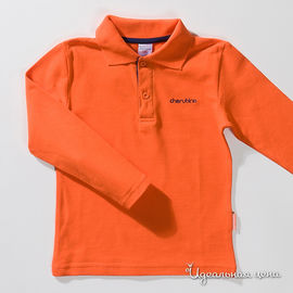 Рубашка оранжевая с дл. рукавом для мальчика, рост 104-122 см