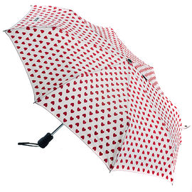 Зонт светло-бежевый/красный