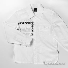 рубашка Coccodrillo "SNOW CROSS" для мальчика, цвет белый, рост 134-158 см