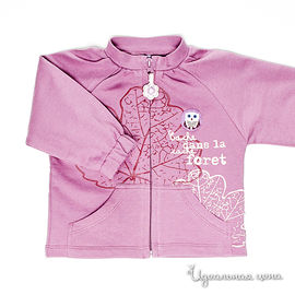 Толстовка Coccodrillo "LOVING" для девочки, цвет розовый, рост 68-98 см