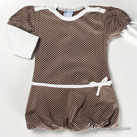 Платье Coccodrillo "IT'S FUN" для девочки, цвет коричневый, рост 68-98 см