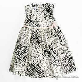 Платье GT Basic для девочки, цвет кремовый / черный, рост 98-134 см