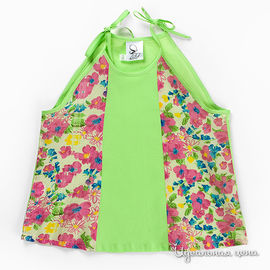Блузка GT Basic для девочки, цвет зеленый