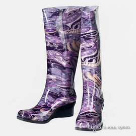 Сапоги резиновые G&G женские, цвет фиолетовый