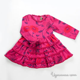 Платье вельветовое малинового цвета для девочки, рост 50-140 см