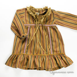 Платье оливкового цвета для девочки, рост 50-140 см