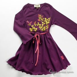 Платье цвета баклажан для девочки, рост 50-140 см