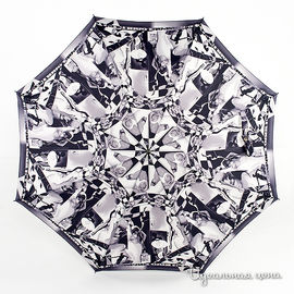 Зонт Jean Paul Gaultier, цвет серо-черный