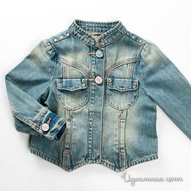 Куртка Petit Patapon для девочки, цвет голубой, рост 132-144 см