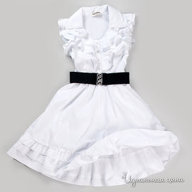 Платье белое для девочки, рост 122-154 см