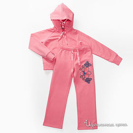 Спортивный костюм розовый для девочки, рост 90-130 см
