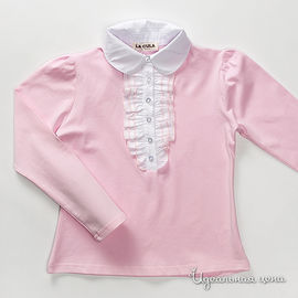 Блузка розовая для девочки, рост 122-154 см