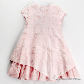 Платье для девочки, цвет розовый, рост 98-176см