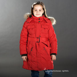 Пальто для девочки красное