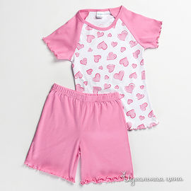 Пижама розовая для девочки, рост 122-146