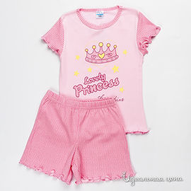 Пижама розовая для девочки, рост 104-122