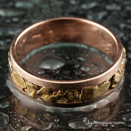 Кольцо обручальное Rare Gold "МИРЕЯ" женское