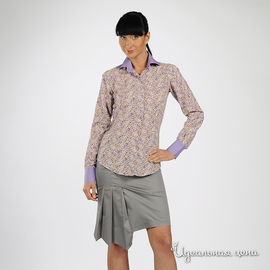 Рубашка Alonzo Corrado женская, цвет бежевый / сиреневый