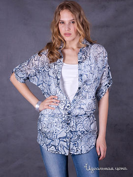 Блузка Bizzaro женская, цвет белый / синий