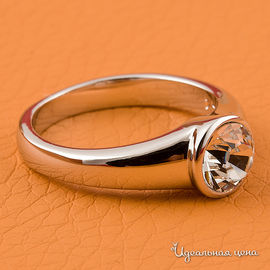 Кольцо с кристаллами Swarovski Crocus "Уединение" женское