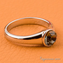 Кольцо с кристаллами Swarovski Crocus "Уединение" женское