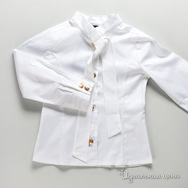 Блузка  белая для девочки, рост 116-164