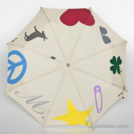 Зонт Moschino бежевый