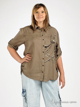 Блузка CHIKLET женская, цвет коричневый