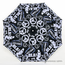 Зонт Moschino черно-фиолетовый