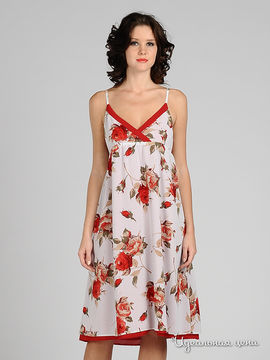 Платье Sysoev женское, цвет белый / красный