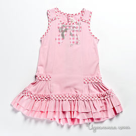 Платье Deux par deux для девочки, цвет розовый, рост 122-152 см