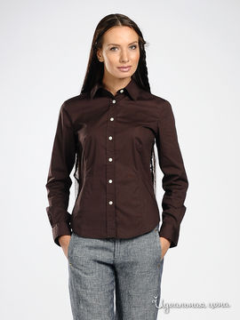 Рубашка GAS женская, цвет коричневый