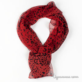 Шарф Givenchy женский, принт красный леопард