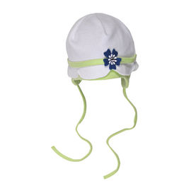 шапка Coccodrillo "SWEET FLOWER" для девочки, цвет белый