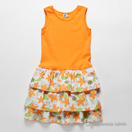 Платье GT Basic "ВИОЛЕТТА" для девочки, цвет оранжевый