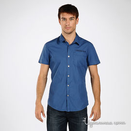 Рубашка Calvin Klein Jeans мужская, цвет синий