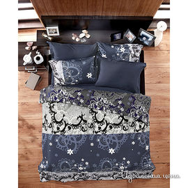 Комплект постельного белья Issimo JASMINE, цвет кобальтовый, 2-х спальный евро