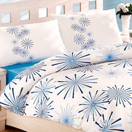 Комплект постельного белья Issimo STAR, цвет белый / голубой, 2-х спальный евро