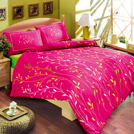 Комплект постельного белья Issimo FLORA, цвет фуксия / зеленый, 1,5-спальный