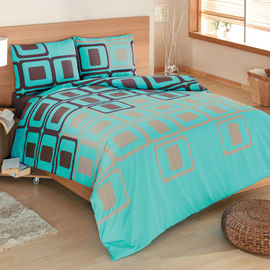 Комплект постельного белья Issimo "DENIZ", цвет коричневый / бирюзовый, евро