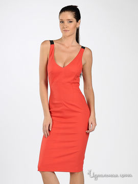 Платье ODRI женское, цвет темно-оранжевый