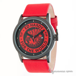 Часы Ed Hardy, цвет красный