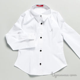 Блуза M&D school story для девочки, цвет белый