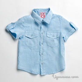 Рубашка Iceberg для мальчика, цвет голубой