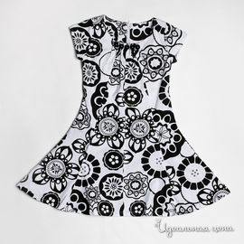 Платье De Salitto для девочки, цвет белый / черный