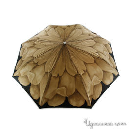 Зонт механический Pasotti женский, цвет черный / бежевый