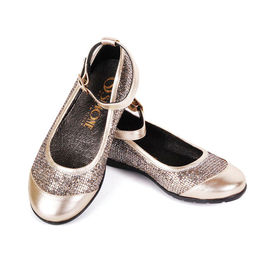Туфли Simone для девочки, цвет белого золота, 24-33 размер