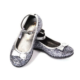 Туфли Simone для девочки, цвет серебристый, 24-33 размер